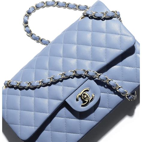 chanel classic navy blue|Classic 11.12 handbag, Lambskin & gold.